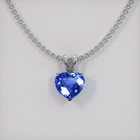 1.27 Ct. Blue Sapphire Pendant, Platinum 950 1