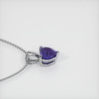 2.92 Ct. Sapphire Pendant, 14K White Gold 3