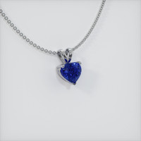 4.02 Ct. Sapphire Pendant, 14K White Gold 2