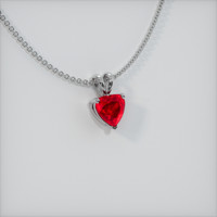 1.32 Ct. Ruby Pendant, 14K White Gold 3