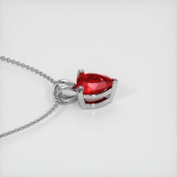 0.81 Ct. Ruby Pendant, 14K White Gold 3