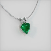 Emerald Pendant 3.00 Ct., 18K White Gold Preview