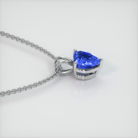 1.27 Ct. Sapphire Pendant, 18K White Gold 3