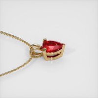 0.81 Ct. Ruby Pendant, 14K Yellow Gold 3