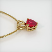 0.71 Ct. Ruby Pendant, 14K Yellow Gold 3