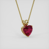 1.88 Ct. Ruby Pendant, 14K Yellow Gold 2