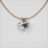1.03 Ct. Sapphire Pendant, 14K Yellow Gold 1