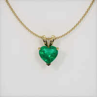 Emerald Pendant 3.01 Ct. 18K Yellow Gold Preview