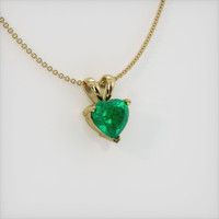 3.01 Ct. Emerald Pendant, 18K Yellow Gold 2