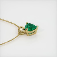 3.01 Ct. Emerald Pendant, 18K Yellow Gold 3