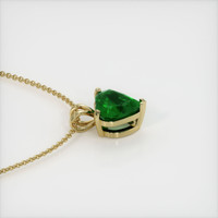 1.83 Ct. Emerald Pendant, 18K Yellow Gold 3