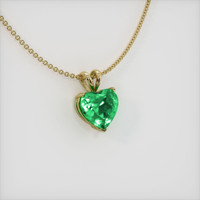 3.67 Ct. Emerald   Pendant, 18K Yellow Gold 2