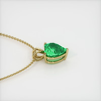 3.67 Ct. Emerald  Pendant - 18K Yellow Gold