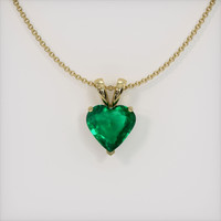 Emerald Pendant 3.00 Ct. 18K Yellow Gold Preview