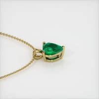 1.98 Ct. Emerald Pendant, 18K Yellow Gold 3