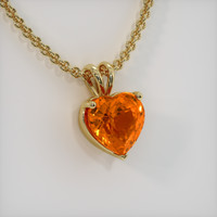 5.03 Ct. Sapphire Pendant, 18K Yellow Gold 2