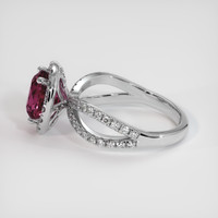 1.52 Ct. Bi Color Sapphire Ring, Platinum 950 4