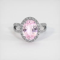 4.59 Ct. Pink Sapphire Ring, Platinum 950 1