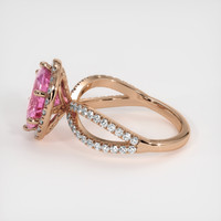 3.06 Ct. Sapphire Ring, 14K Rose Gold 4