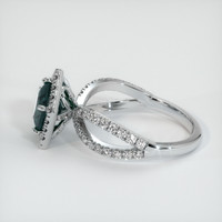 1.66 Ct. Sapphire Ring, 14K White Gold 4