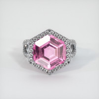 1.64 Ct. Sapphire Ring, 14K White Gold 1