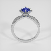 1.11 Ct. Blue Sapphire Ring, 14K White Gold 3