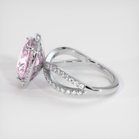 4.59 Ct. Pink Sapphire Ring, 14K White Gold 4