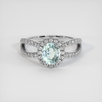 1.79 Ct. Sapphire Ring, 14K White Gold 1