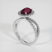 1.52 Ct. Bi Color Sapphire Ring, 18K White Gold 2