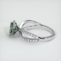 1.20 Ct. Sapphire Ring, 18K White Gold 4