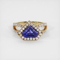 2.41 Ct. Sapphire Ring, 14K Yellow Gold 1