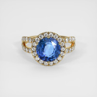2.56 Ct. Sapphire Ring, 14K Yellow Gold 1
