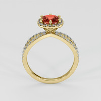 1.16 Ct. Padparadscha Sapphire Ring, 18K Yellow Gold 3