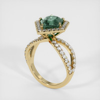 3.44 Ct. Sapphire Ring, 18K Yellow Gold 2