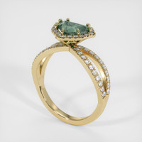 1.20 Ct. Sapphire Ring, 18K Yellow Gold 2