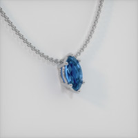 0.86 Ct. Sapphire Pendant, Platinum 950 2