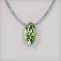 2.31 Ct. Gemstone Pendant, 14K White Gold 1