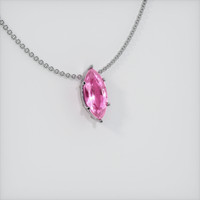 1.95 Ct. Sapphire Pendant, 14K White Gold 2