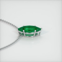 1.17 Ct. Emerald  Pendant - 18K White Gold
