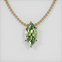 2.31 Ct. Gemstone Pendant, 14K Yellow Gold 1