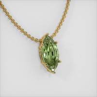 2.31 Ct. Gemstone Pendant, 14K Yellow Gold 2