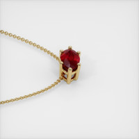 0.58 Ct. Ruby Pendant, 14K Yellow Gold 3