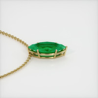 2.97 Ct. Emerald  Pendant - 18K Yellow Gold