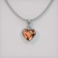 0.69 Ct. Sapphire Pendant, Platinum 950 1