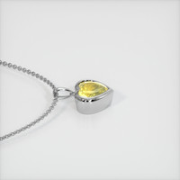 3.55 Ct. Sapphire Pendant, 14K White Gold 3