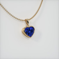 4.02 Ct. Sapphire Pendant, 14K Yellow Gold 2