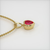 0.46 Ct. Ruby Pendant, 14K Yellow Gold 3