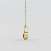 1.00 Ct. Ruby Pendant, 14K Yellow Gold 3