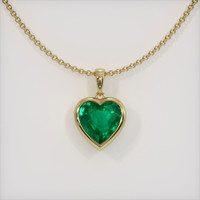 Emerald Pendant 2.15 Ct., 18K Yellow Gold Preview