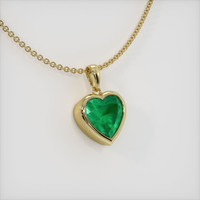2.15 Ct. Emerald  Pendant - 18K Yellow Gold